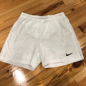 White Nike Dri-fit shorts